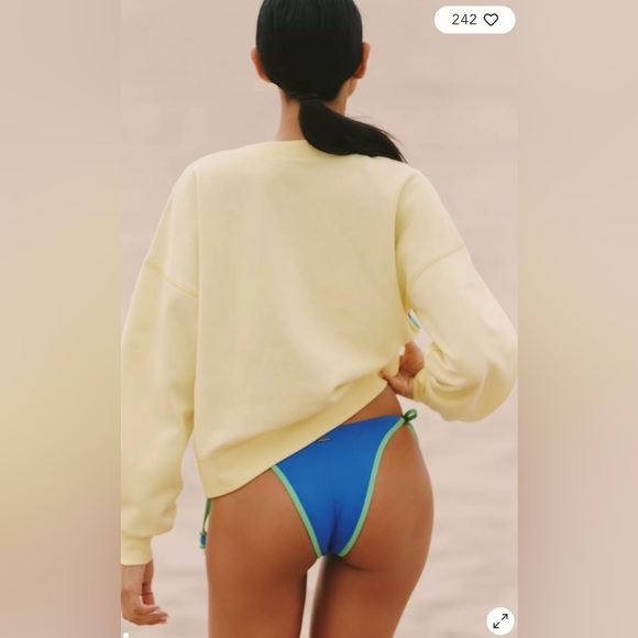 NWOT size S/M Anthropologie Celandine Surf Camp Graphic sweatshirt - Picture 2 of 6